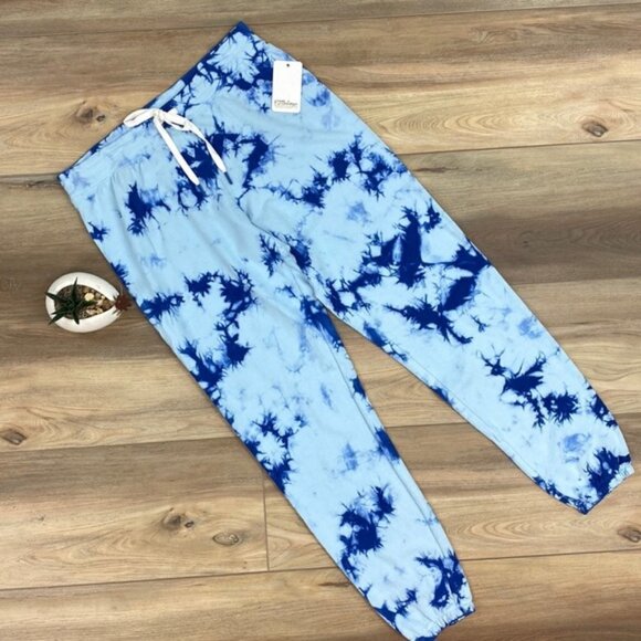 🔸PJ SALVAGE BLUE TIE DYE SWEATPANTS - Picture 2 of 9